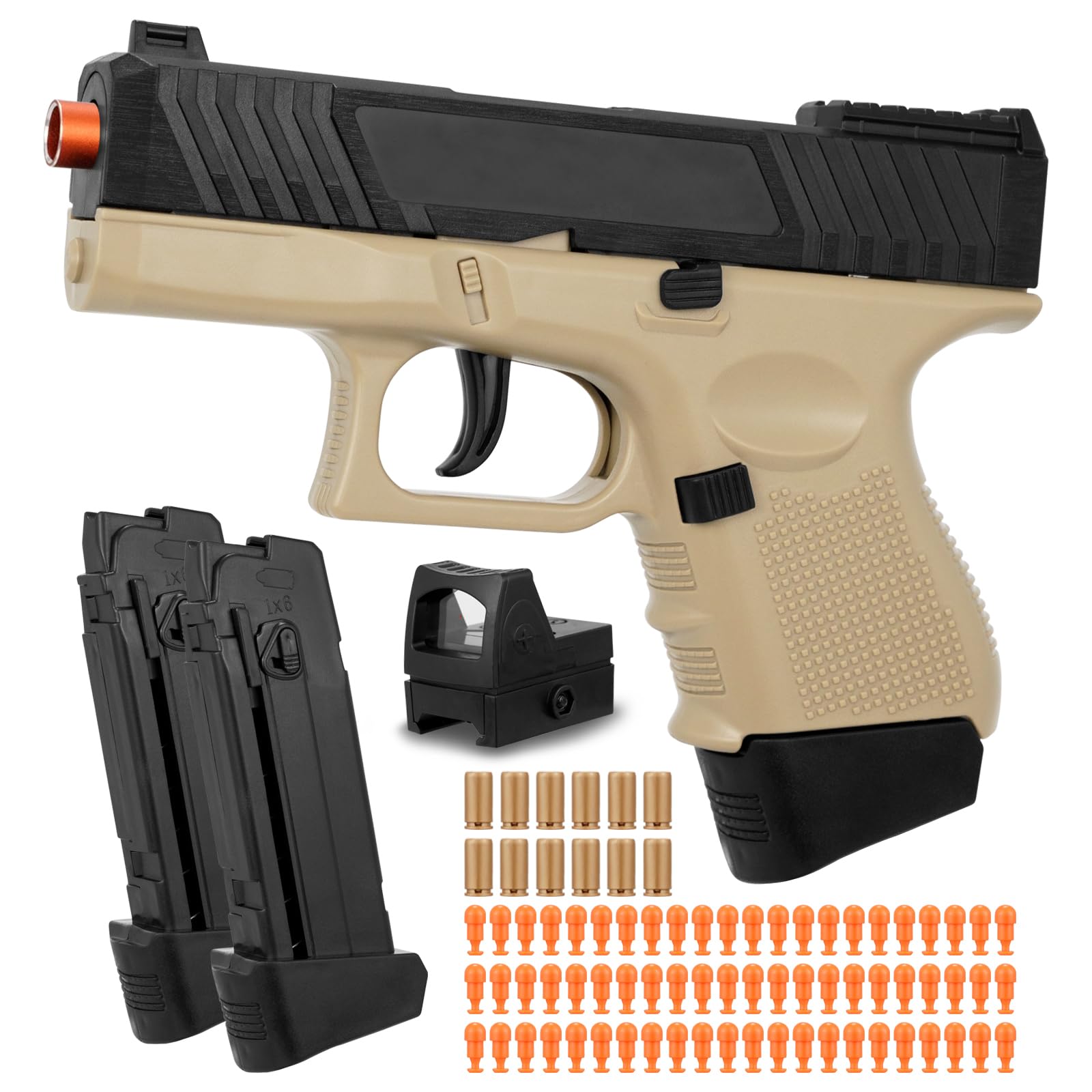 Amazon.com: Soft Bullet Gun with Ejecting Shells, Realistic Toy
